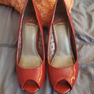 Fergie patent leather heels